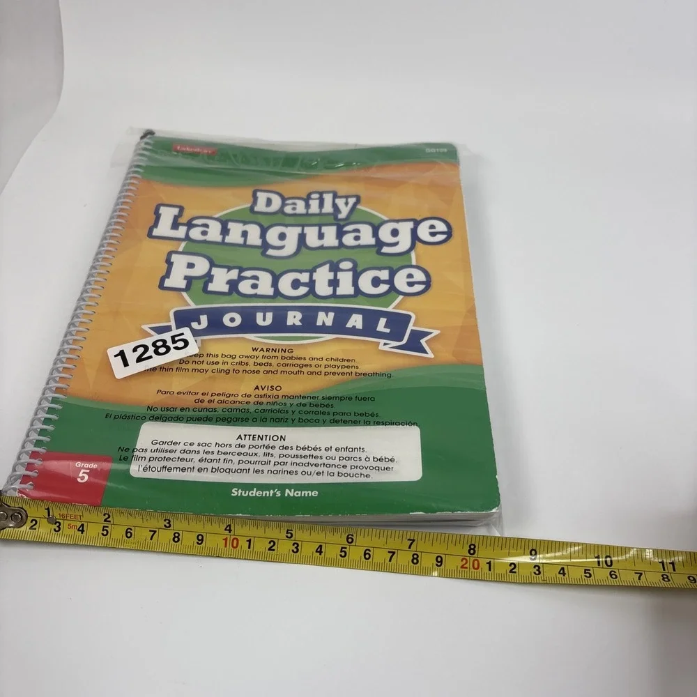 2 Set Of Daily  Math & Language‎ Practice Journals Grades 5, Unused